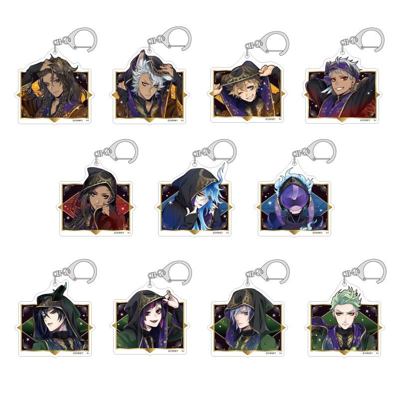 Disney Twisted Wonderland Trading Acrylic Key Chain Ceremonial Outfit Vol. 2 [BOX]