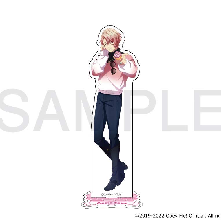 (PO) Obey Me! x mixx garden Dokidoki Cafe Meguri in Human World Acrylic Stand - Asmodeus