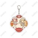 (PO) Deka Acrylic Key Chain Shugo Chara! 01 Amu & Rima Retro Cafe Ver. (Retro Art Illustration)