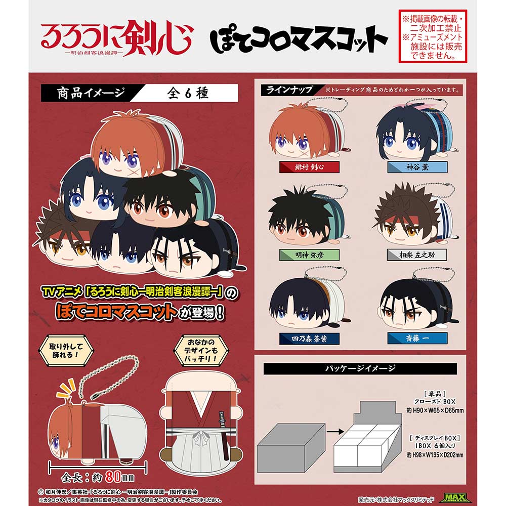 (PO) KS-03 Rurouni Kenshin: Meiji Swordsman Romantic Story Potekoro Mascot [BOX]