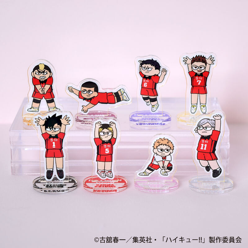 (PO) Haikyu!! Jirori Trading Mini Acrylic Stand Game Ver. Nekoma High School [BOX]