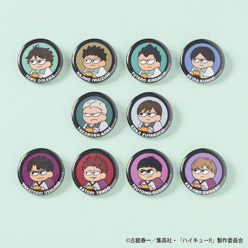 (PO) Haikyu!! Jirori Can Badge Sendai [BOX]