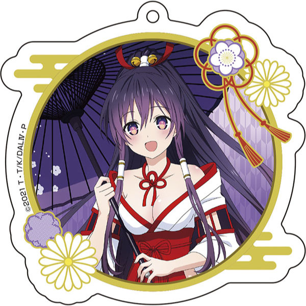 (PO) Date A Live IV Original Illustration Acrylic Key Chain Shrine Maiden Ver. 1 - Yatogami Tohka