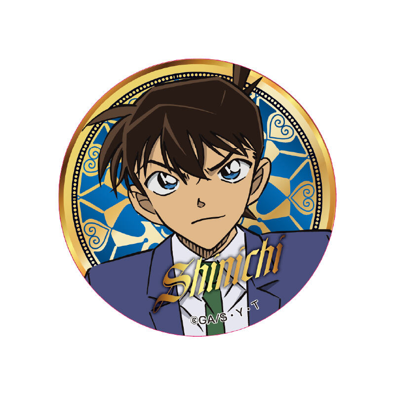 (PO) Detective Conan Metallic Can Badge Vol. 2 Kudo Shinichi