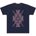 (PO) Hirosaki Sakura Festival 2022 x Sakura Miku Kogin.net Collab Tsugaru Kogin Embroidery T-Shirt (Indigo X Pink) (L)