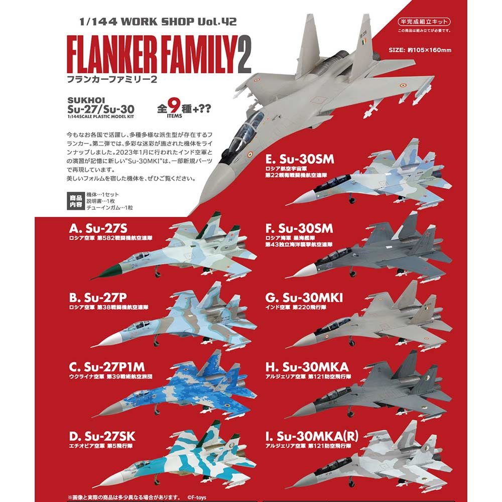 (PO) 1/144 Flanker Family 2 [BOX]