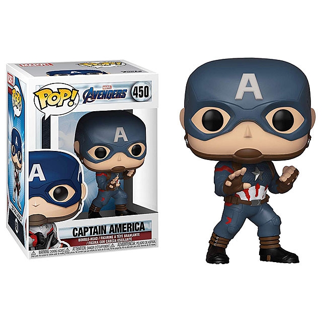 Funko POP Marvel #450 - Avengers: End Game Captain America QR Suit