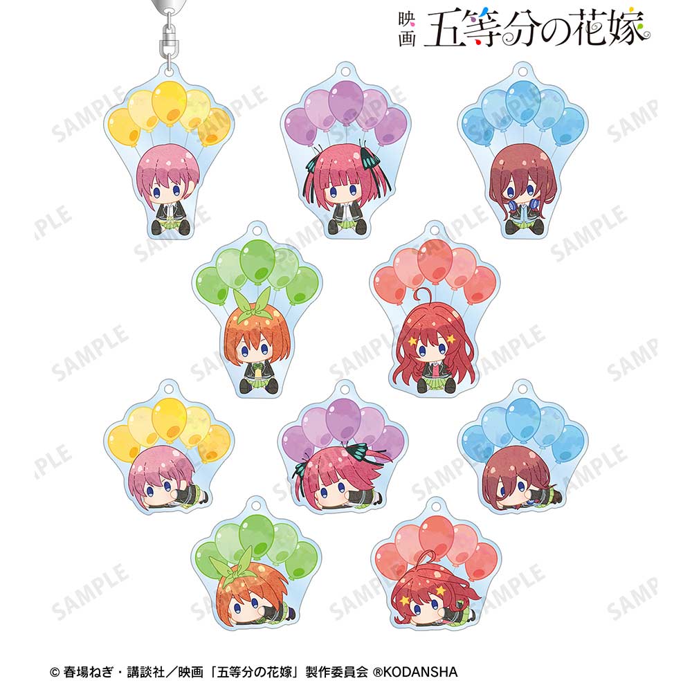 (PO) The Quintessential Quintuplets Movie Trading Popoon Acrylic Key Chain [BOX]