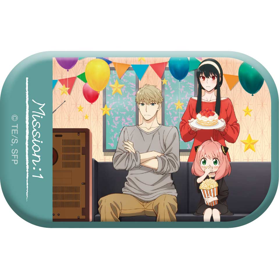 (PO) SPY x FAMILY Square Can Badge MISSION: 1 OPERATION STRIX Main Visual