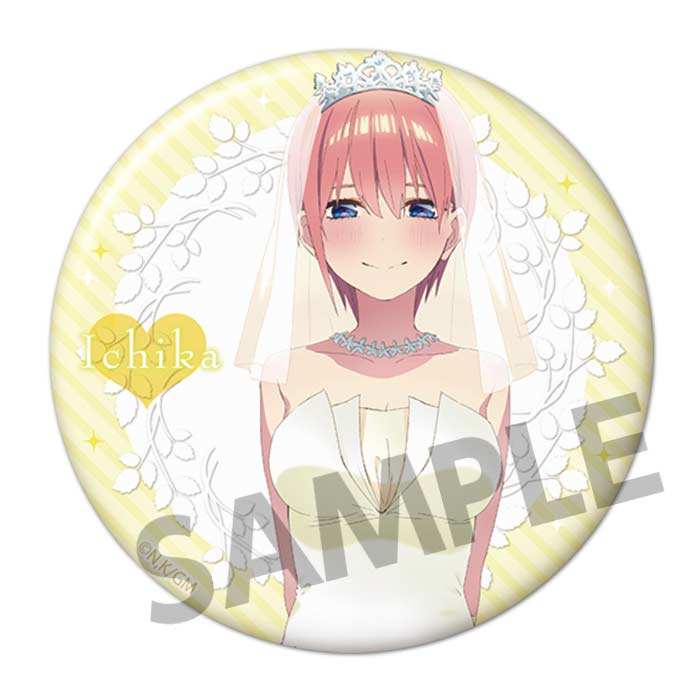 (PO) The Quintessential Quintuplets Movie 76mm Can Badge Nakano Ichika Wedding Dress Ver.
