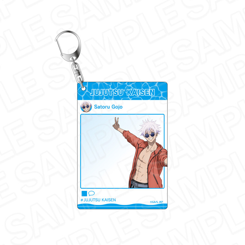 (PO) Jujutsu Kaisen Hidden Inventory / Premature Death Instant Photo Style Key Chain Gojo Satoru Mensore Ver.