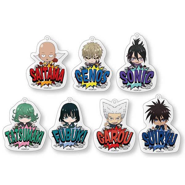 (PO) Notty Series One-Punch Man Trading Acrylic Key Chain (10)