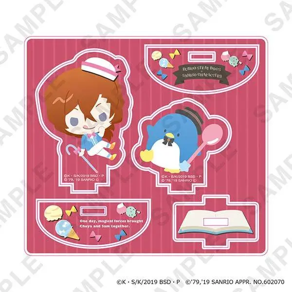 (PO) Bungo Stray Dogs x Sanrio Characters Yurayura Acrylic Stand - Nakahara Chuya x Tuxedosam (12)
