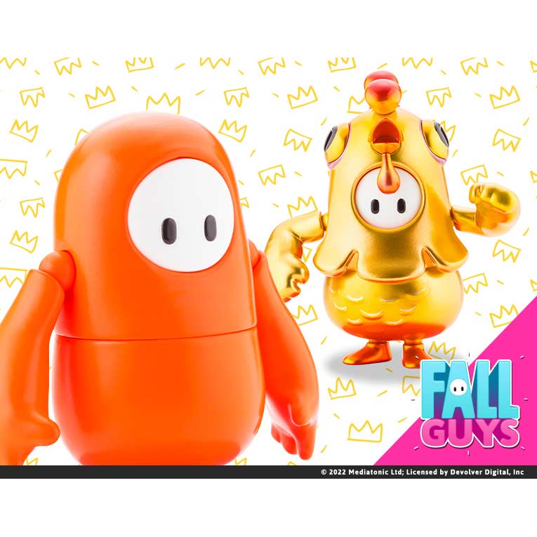 (PO) Fall Guys: Ultimate Knockout Action Figure Legendary Edition: Orangeade/Golden Chicken ?Costume (kotobukiya Shop exclusive)