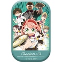 (PO) SPY x FAMILY Square Can Badge MISSION: 10 The Great Dodgeball Plan Main Visual