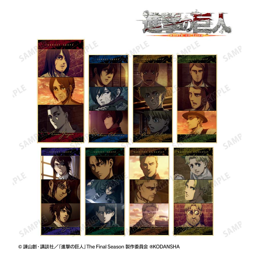 (PO) Attack on Titan Trading Scenes Shikishi with Stand [BOX]