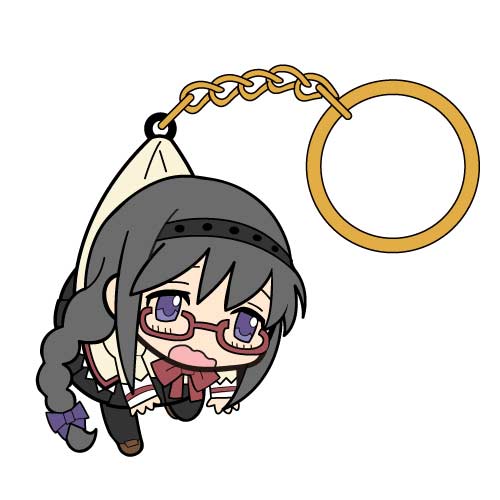 (PO) Puella Magi Madoka Magica The Movie Part 3 : Rebellion Tsumamare Key Ring - Akemi Homura School Uiform Ver.
