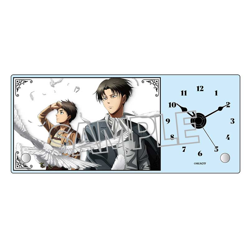 Attack on Titan Acrylic Clock Eren & Levi