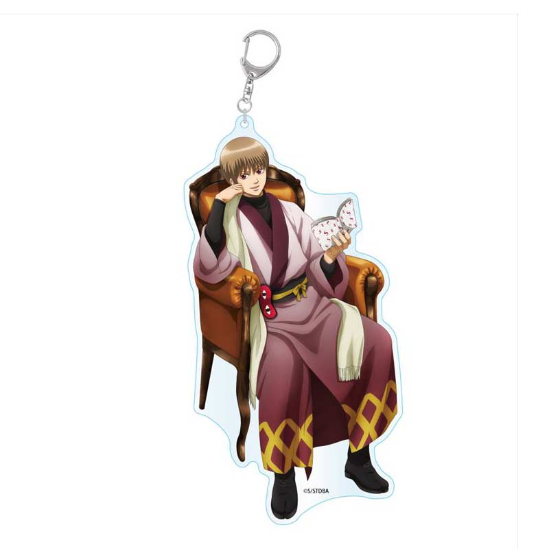 (PO) Gintama Reading Acrylic Key Chain Big Okita Sougo