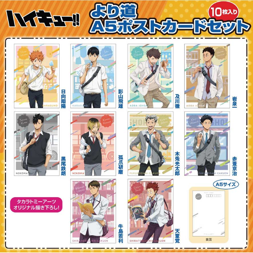 (PO) Haikyu!! Yorimichi A5 Postcard Set