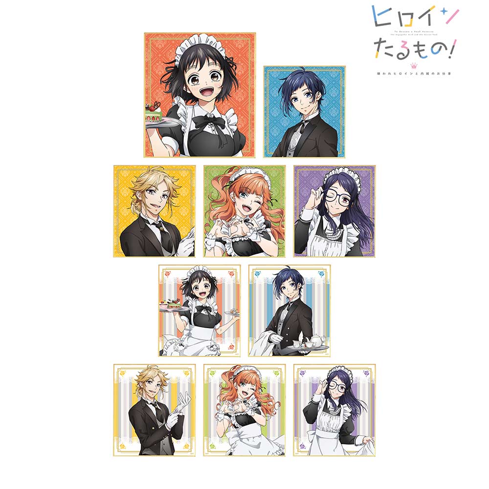 (PO) Heroine Tarumono! Kiraware Heroine to Naisho no Oshigoto Original Illustration Maid & Butler Ver. Trading Mini Shikishi [BOX]