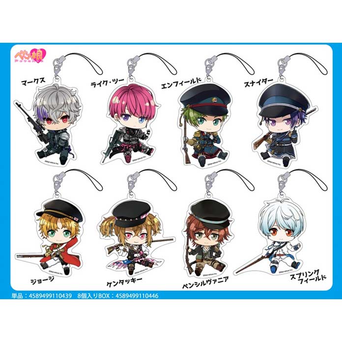 (PO) Senjyushi The Thousand Noble Musketeers: Rhodoknight Petanko Trading Acrylic Strap Vol. 1 [BOX]