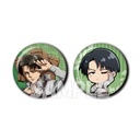 (PO) Attack on Titan Can Badge Set Hinatabokko Ver. Levi