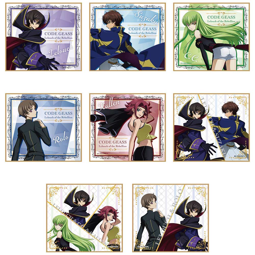 (PO) Code Geass Lelouch of the Rebellion Turn Around Mini Shikishi [BOX]