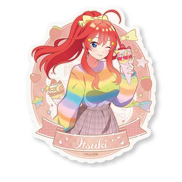 (PO) The Quintessential Quintuplets Movie Travel Sticker (Pastel Desserts) Nakano Itsuki