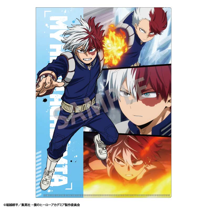 (PO) My Hero Academia Hologram A4 Clear File Todoroki Shoto