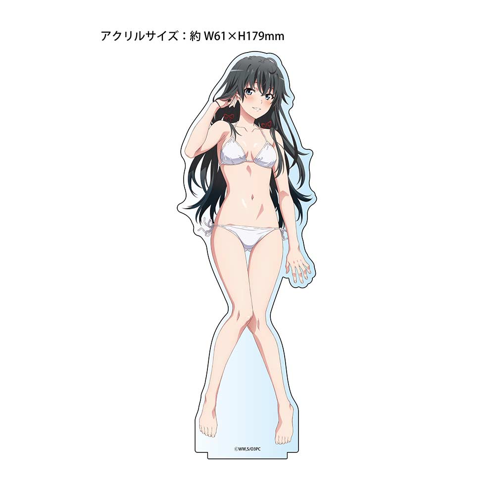 (PO) My Teen Romantic Comedy SNAFU Original Illustration Big Acrylic Stand Yukino (White Bikini) (Re-issue)