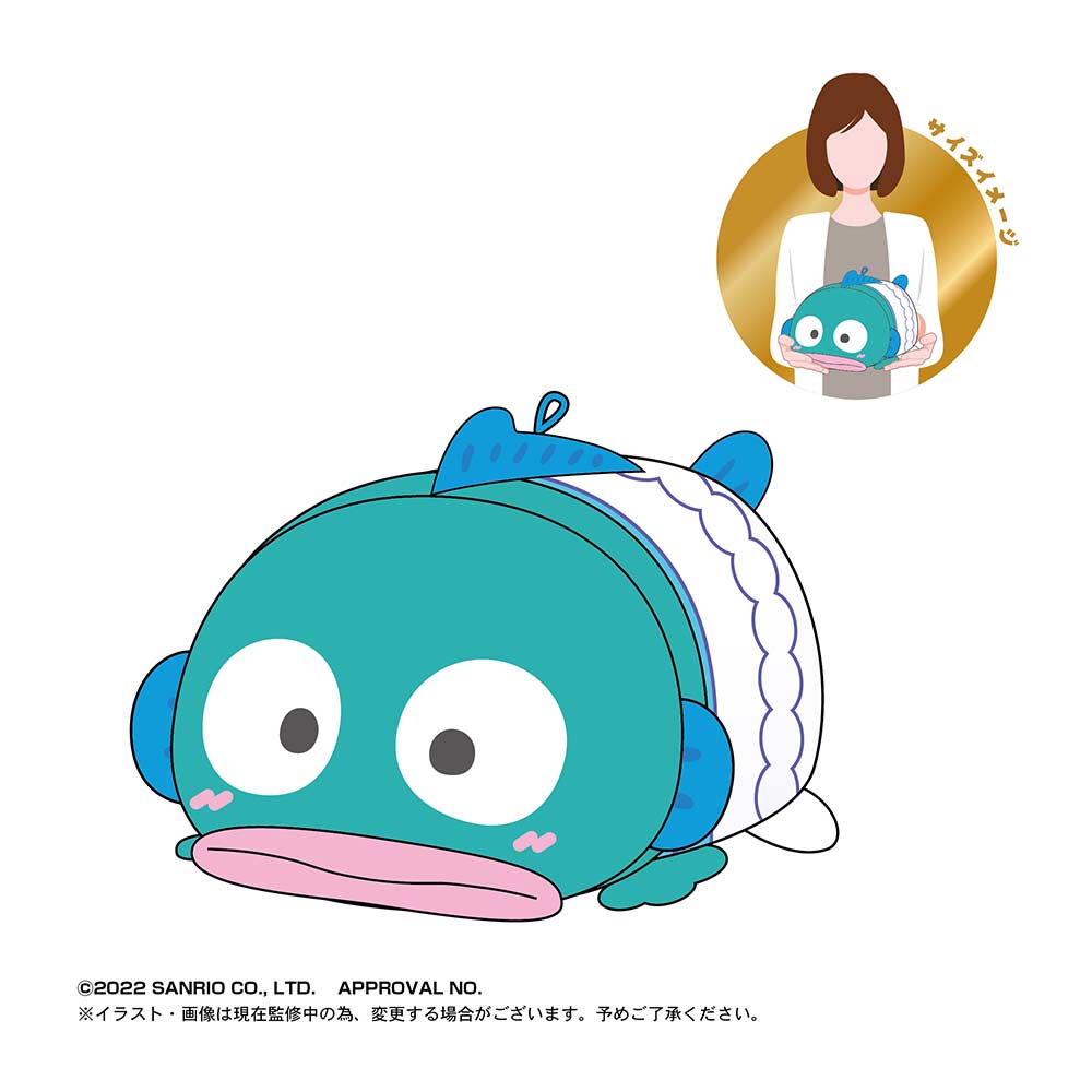 (PO) SR-52 Sanrio Characters HAPIDANBUI Potekoro Mascot (M Size) 2 A Hangyodon