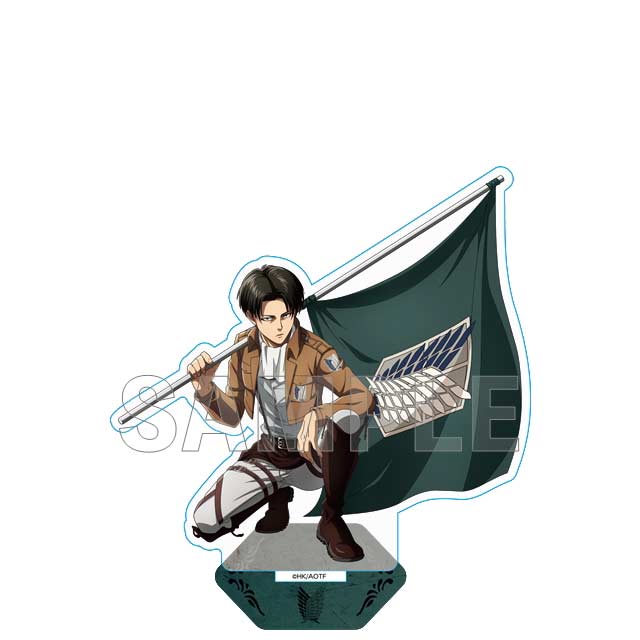 Attack on Titan Acrylic Stand Acrylic Stand Survey Corps Flag Ver. Levi