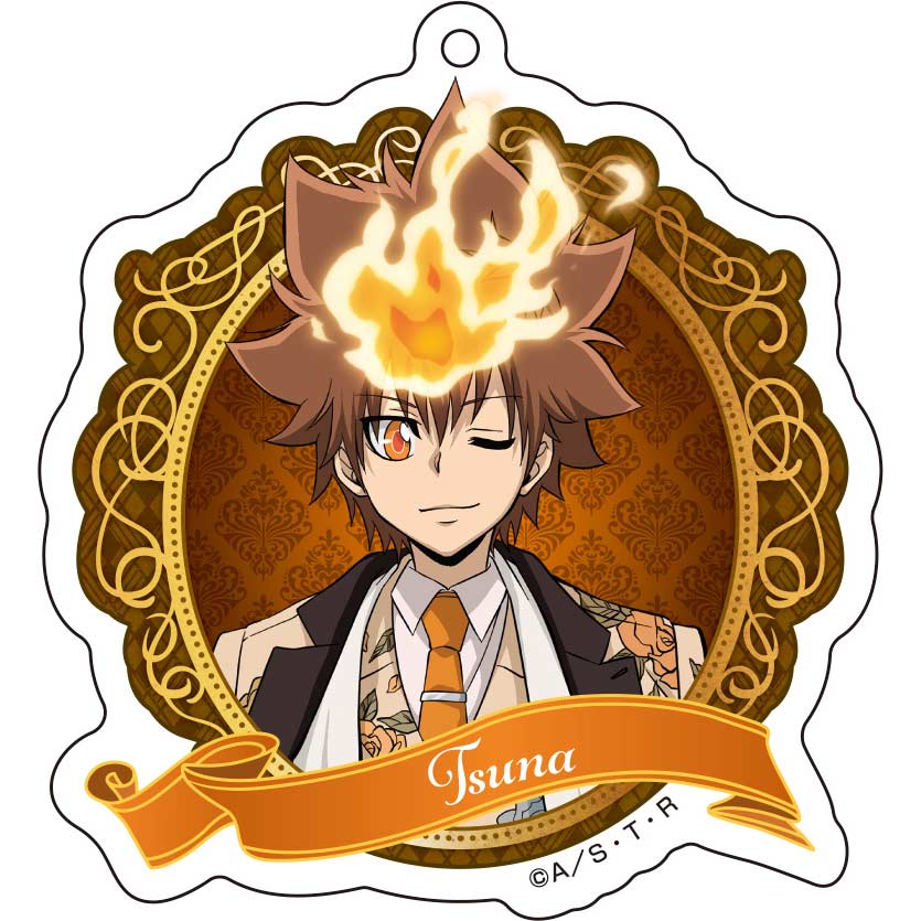 (PO) Reborn! Original Illustration Acrylic Key Chain Suit Ver. Sawada Tsunayoshi