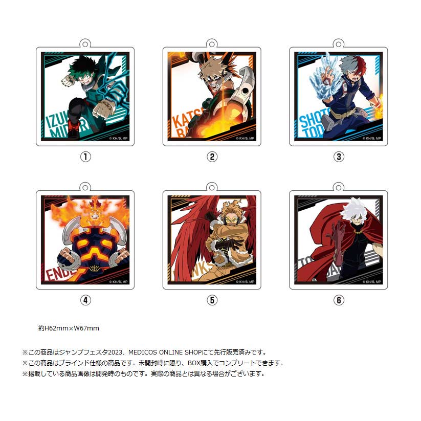 (PO) My Hero Academia Original Illustration Acrylic Key Chain Collection Fight Ver. [BOX]