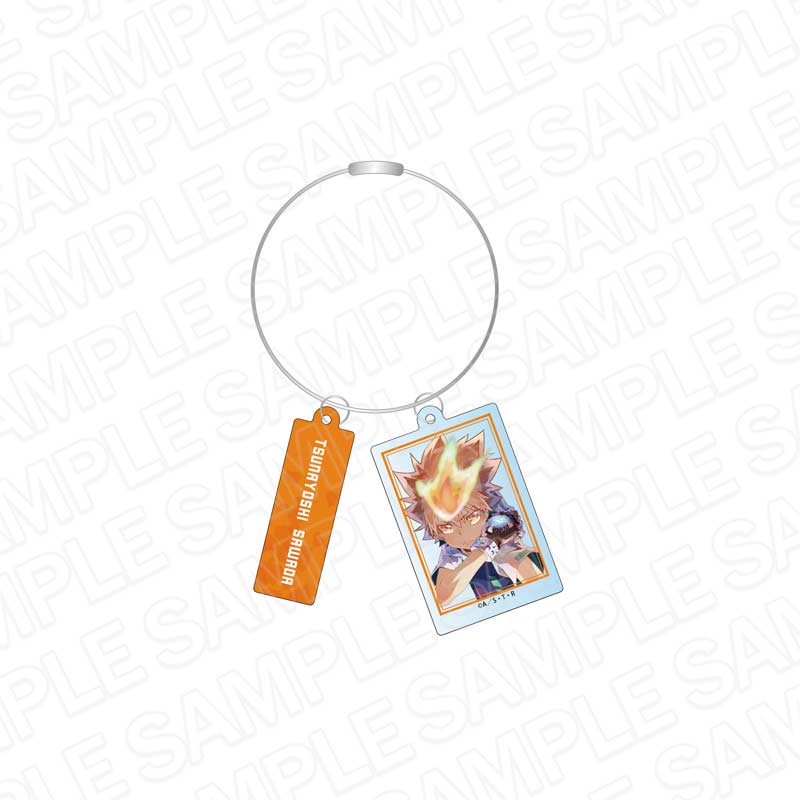 (PO) Reborn! Wire Key Chain Pale Tone Series Battle Ver. - Sawada Tsunayoshi