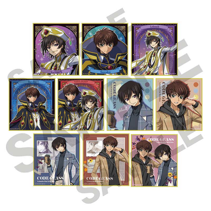 Code Geass Lelouch of the Rebellion Trading Mini Shikishi [BOX]