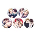 Can Badge Densetsu no Yarichin VS Teppeki no Shiriana 01 Official & Original Illustration [BOX]