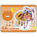Digimon Adventure Series GyaoColle Mini Character Stand - Taichi & Agumon