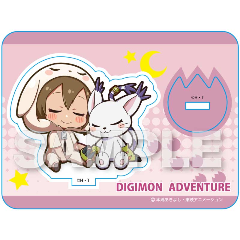 Digimon Adventure Series GyaoColle Mini Character Stand - Hikari & Tailmon (Unmarked)