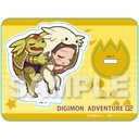 Digimon Adventure Series GyaoColle Mini Character Stand - Iori & Armadillomon
