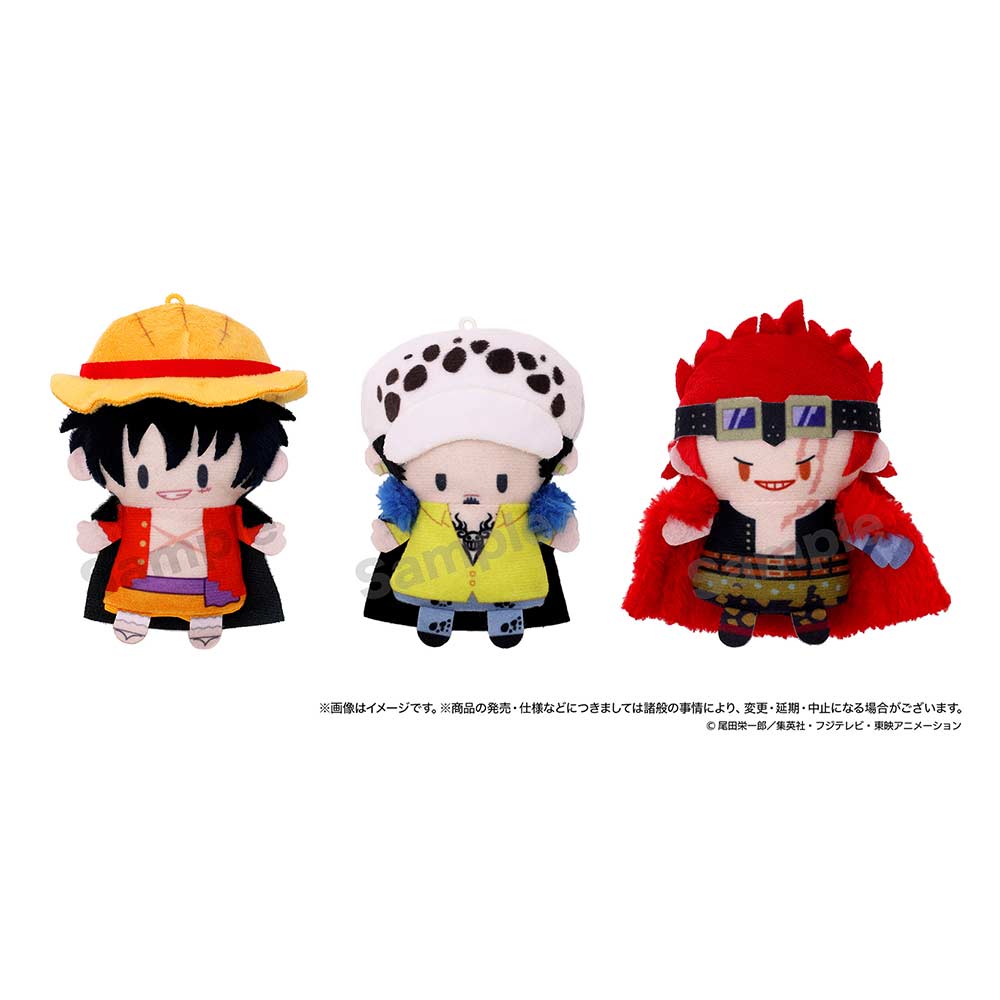One Piece Finger Mascot Puppela Set Monkey D. Luffy & Trafalgar Law & Eustass Kid (Raid on Onigashima Ver.) (Plush)