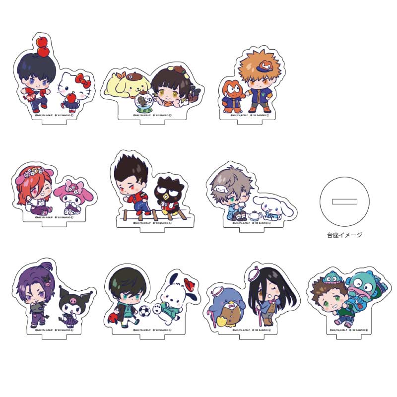 (PO) Acrylic Petit Stand Blue Lock x Sanrio Characters 01 Mini Character Illustration [BOX]