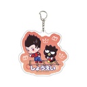 Deka Acrylic Key Chain Blue Lock x Sanrio Characters 05 Barou Shouei x Bad Badtz-Maru (Mini Character Illustration)