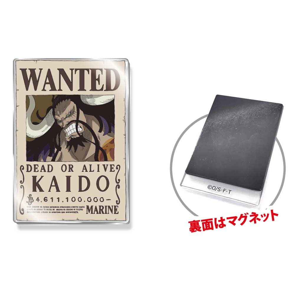 One Piece Acrylic Wanted Poster Magnet Vol. 2 Kaido