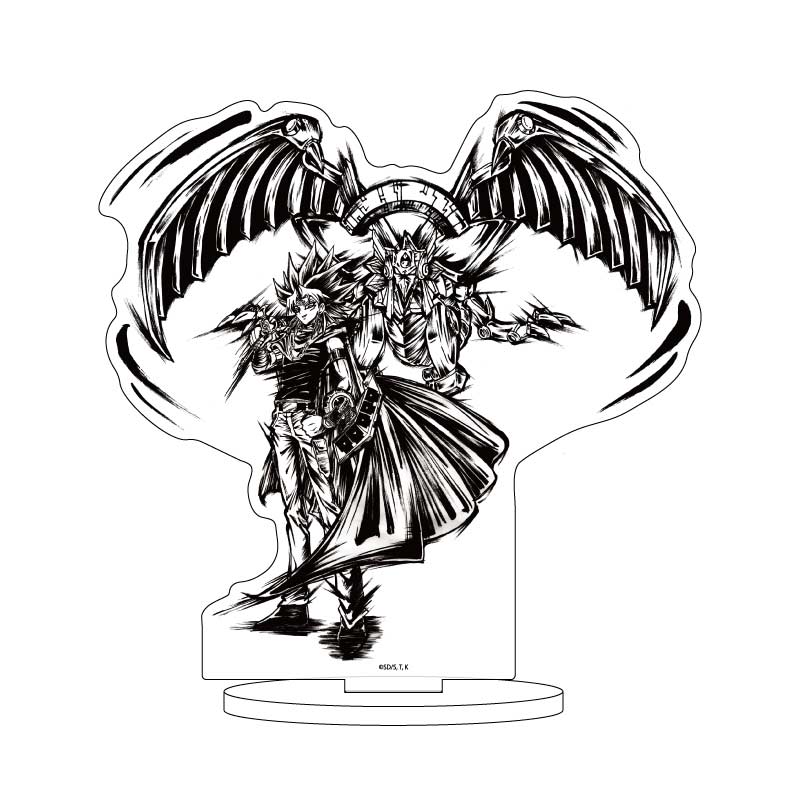 (PO) Chara Acrylic Figure Yu-Gi-Oh! Duel Monsters 11 Yami Marik & The Winged Dragon of Ra (Sumie Illustration)