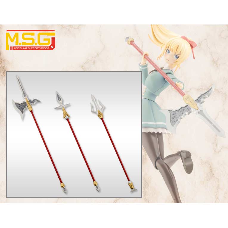 (PO) M.S.G Modeling Support Goods Virtuous Style 03 Pole Weapon Set
