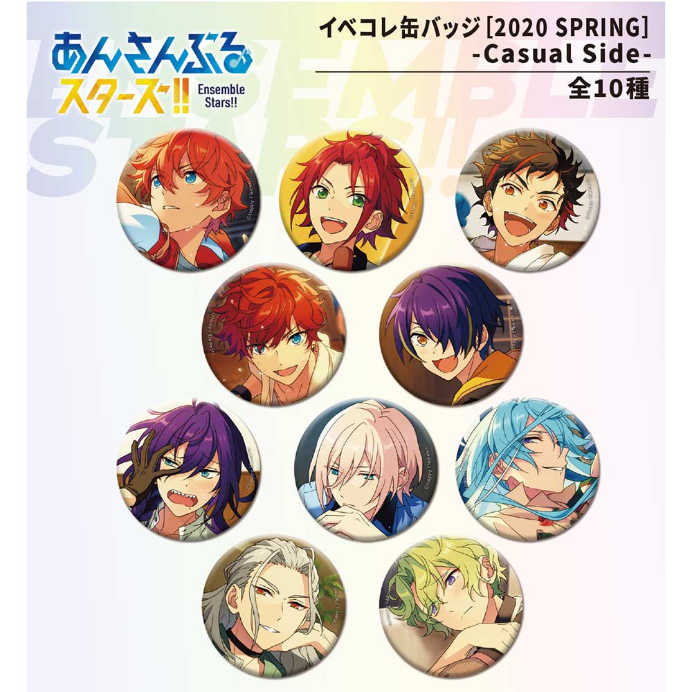 Ensemble Stars!! Event Collection Can Badge 2020 SPRING Casual Side (Re-issue) [BOX]