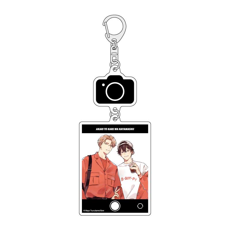 Linked Acrylic Key Chain Akari to Kare wa Nayamashii 04 Wakamiya Mizuki & Sakurai Akari (Original Illustration)