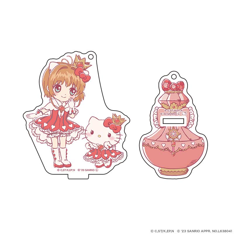 (PO) Cardcaptor Sakura x Sanrio Characters Acrylic Stand Key Chain Perfume Ver. Sakura x Hello Kitty
